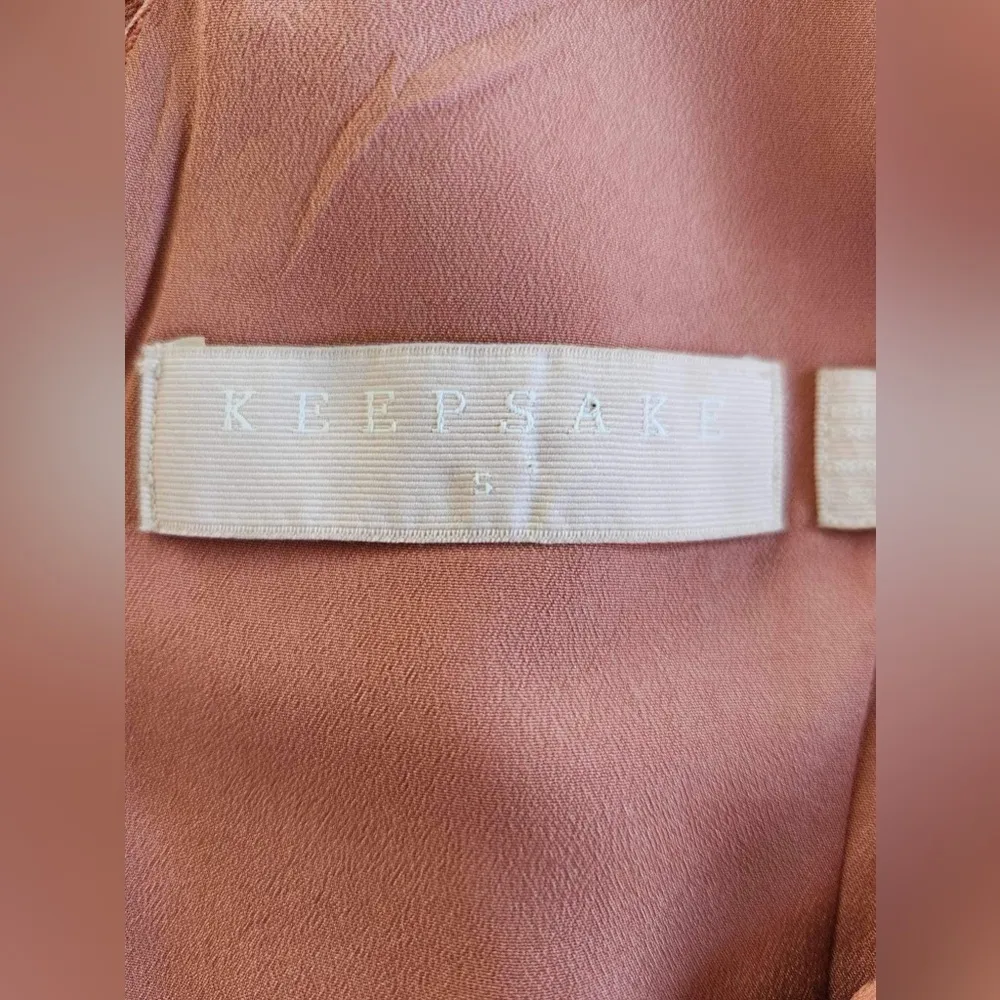 Keepsake the Label Begin Again Peach Pink Dress Size small - Image 12
