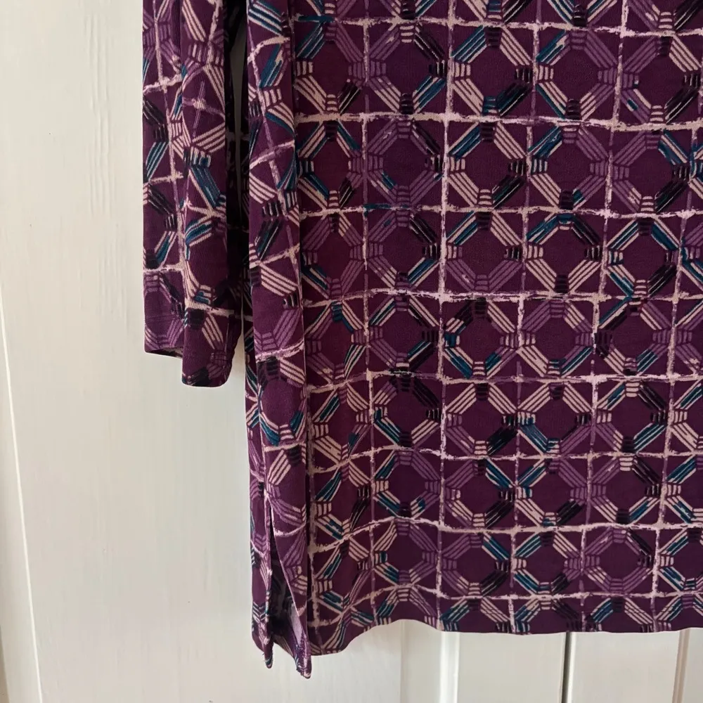 Chico’s Traveler Size 3 Classic Mosaic Geometric Tile-Print Tunic Chicos Size XL - Image 5