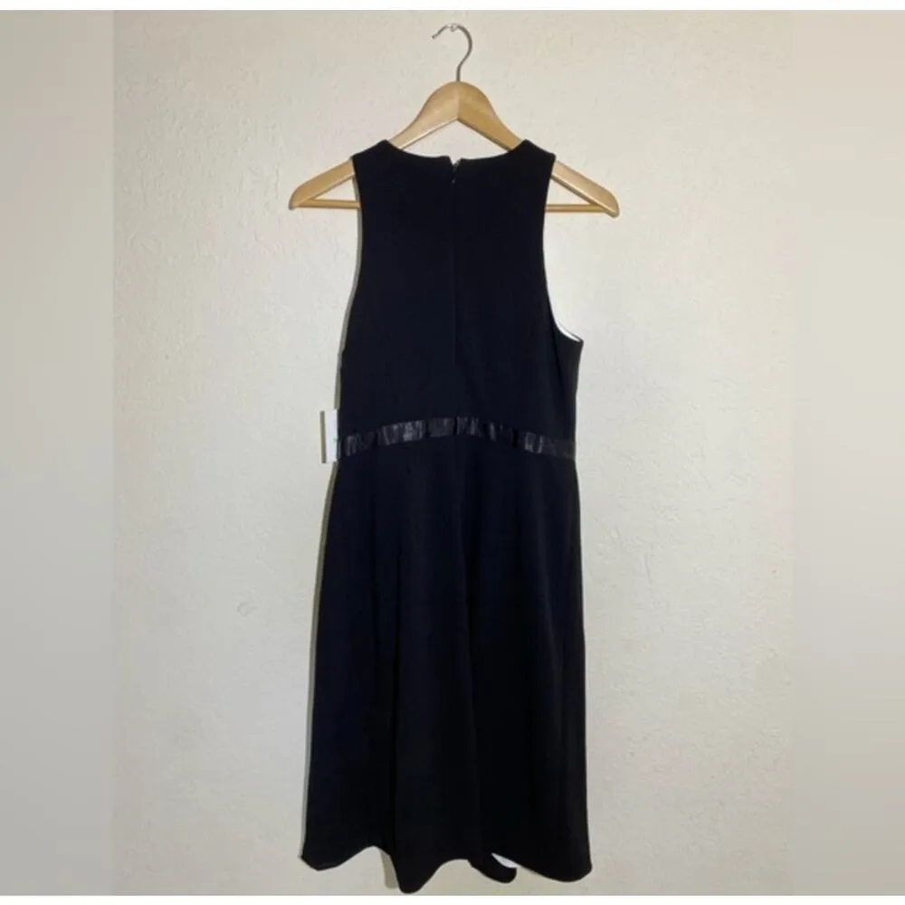 NWT $140 Calvin Klein Black Classy Flare Dress W/‎ Belt ( 8 ) - Image 8