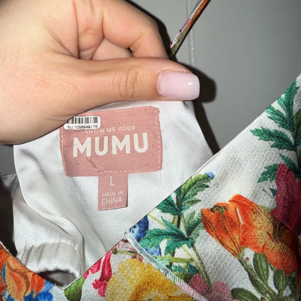 Show Me Your Mumu Romance Ruffle Dress Iv Botanical Floral size large - Image 6