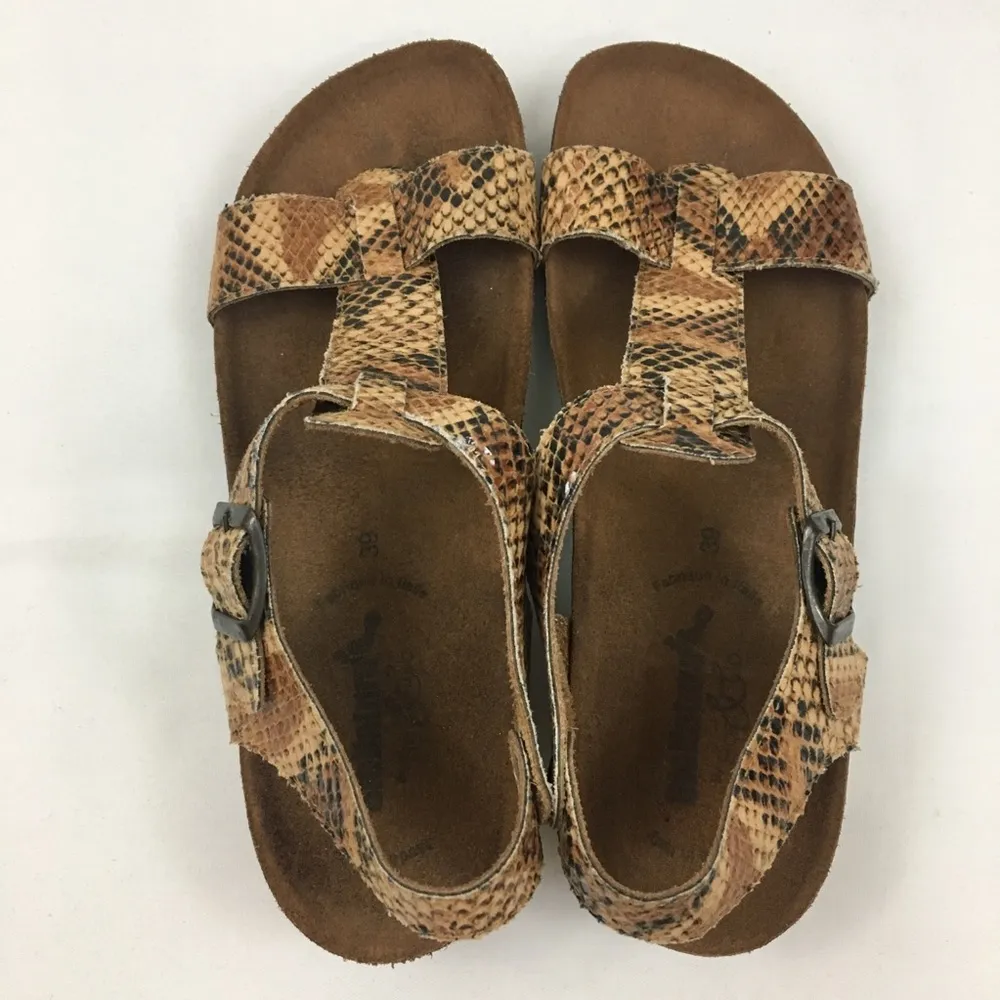 Bionatura Snakeskin Ankle Strap Sandals Size 9 - Image 4