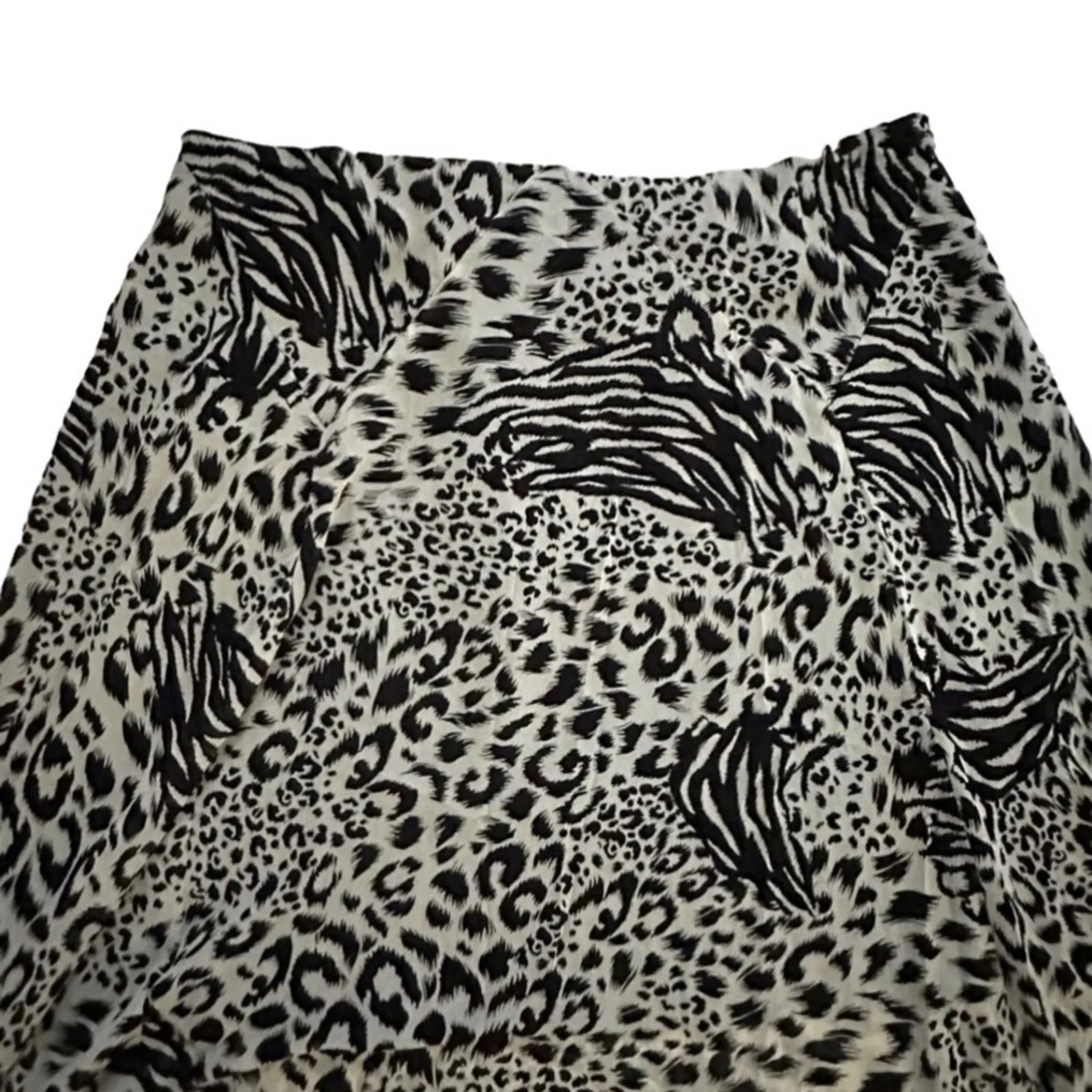 Addition Elle Skirt Black Cream Elastic Waist Handkerchief Hem Plus Size 26 NEW - Image 6