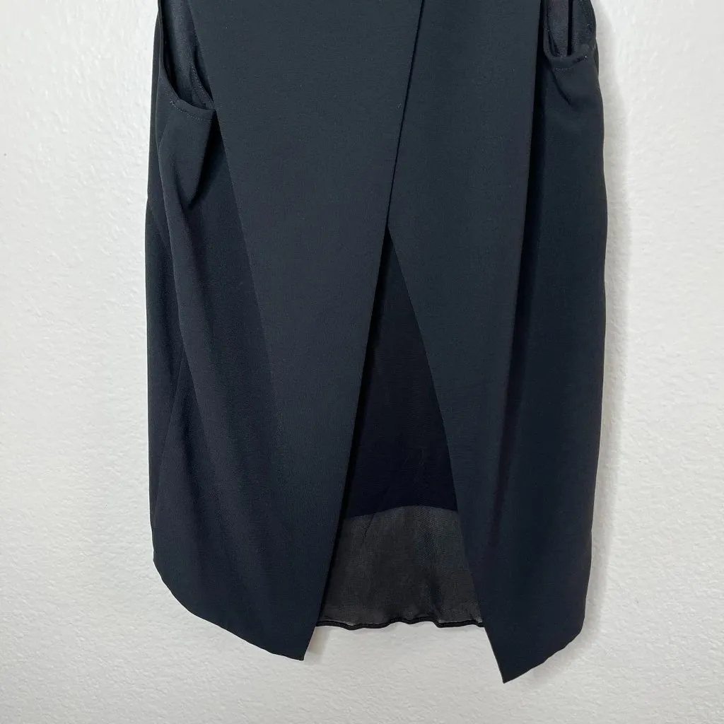 Rag & Bone Black Sleeveless blouse Layered Asymmetrical Hem Top M - Image 8