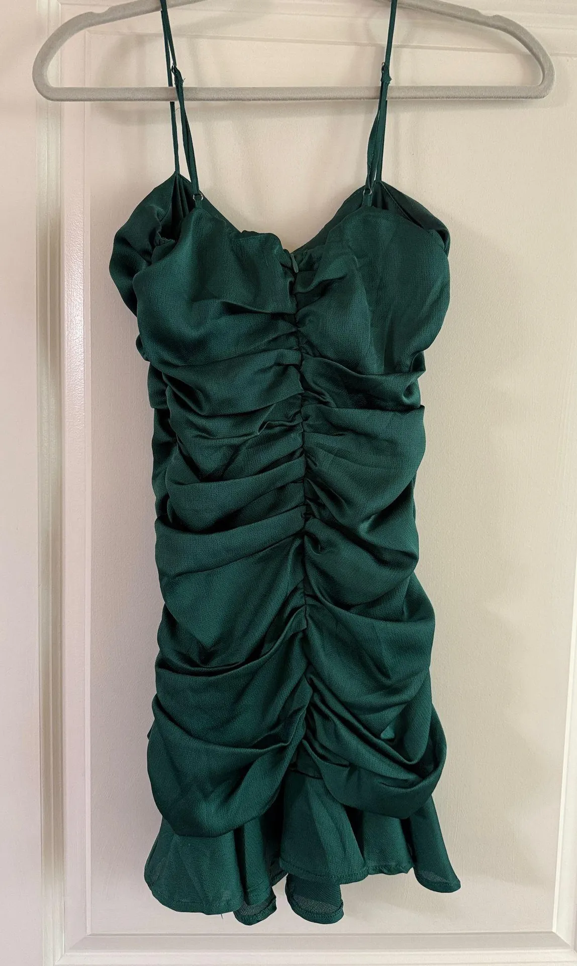 Hello Molly Mini Dress Green Emerald - Image 6