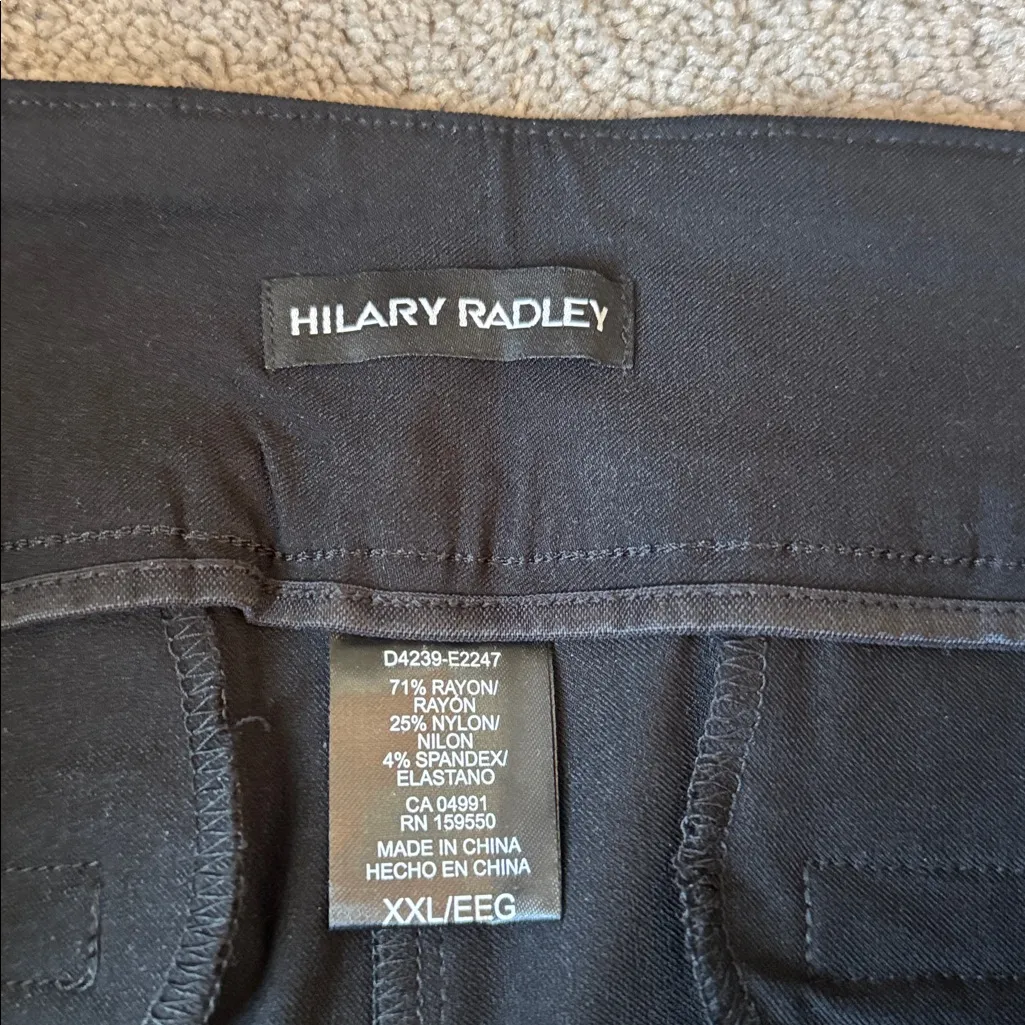 Hilary Radley Black Built-In Tummy Control Panel Pants SIZE XXL - Image 4