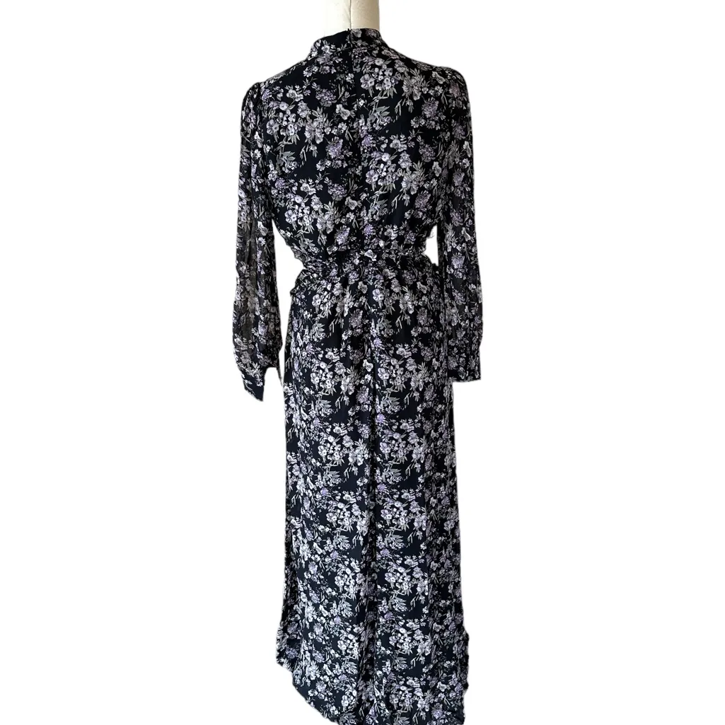 NWT Lush Long Sleeve Floral Maxi with Side Cut Out - Image 9