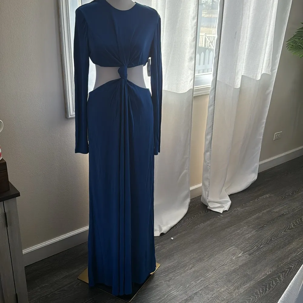 Farm Rio Knotted Cut-Out Maxi Dress, Blue, SZ Large, $349 - Image 8