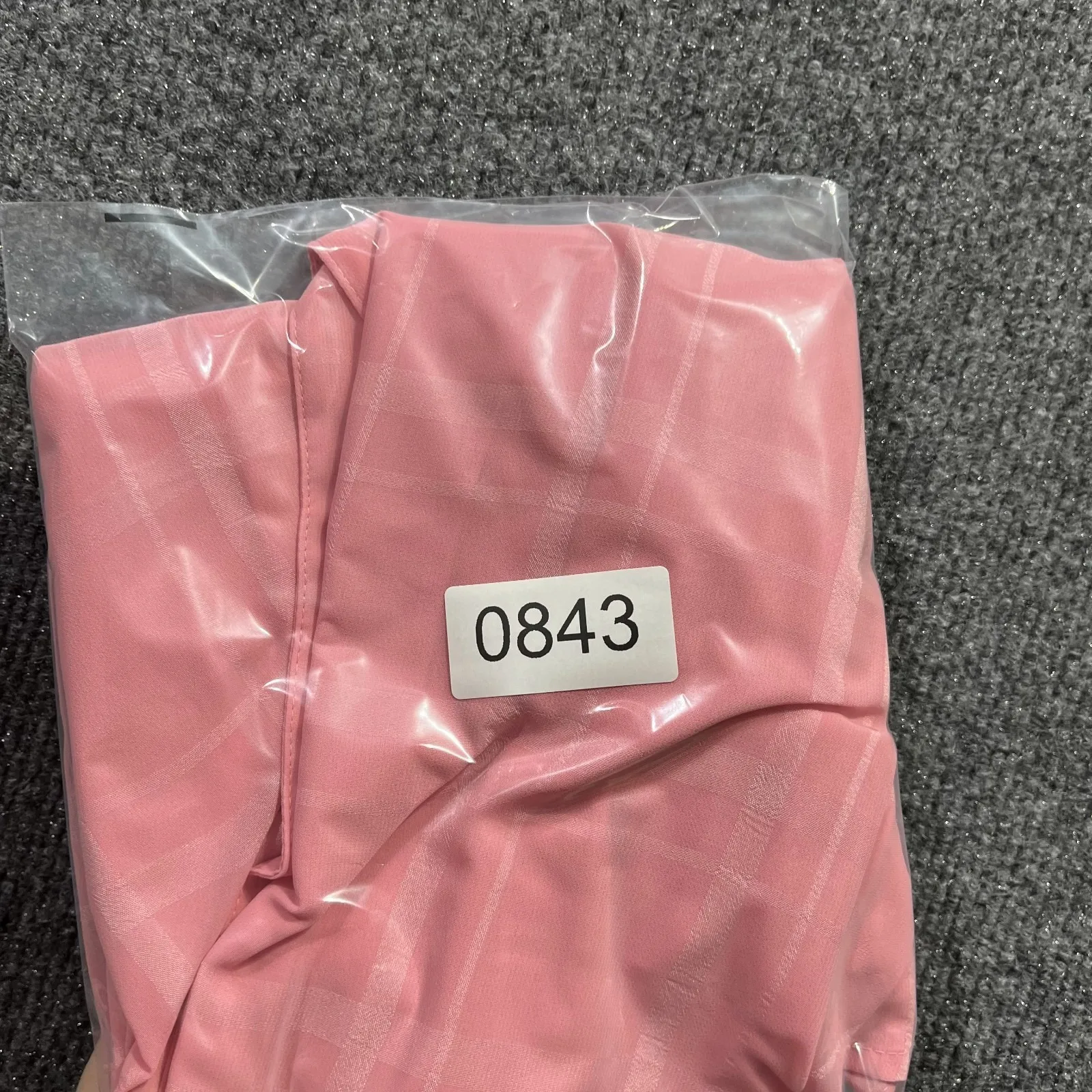 Vintage Liz Baker Shirt Womens 16 Pink Semi Sheer Windowpane Button Up Retro - Image 8