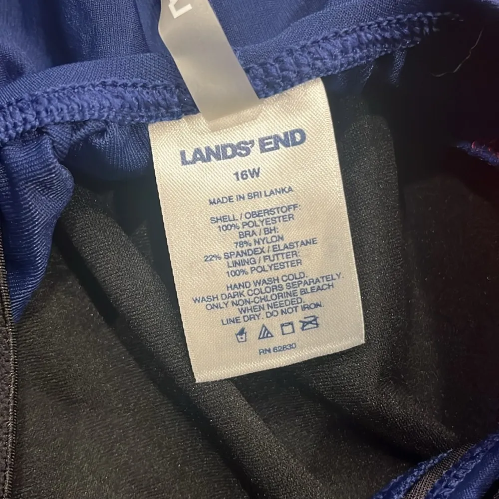 NWOT lands’ end women’s plus size one piece swimsuit size 16W. - Image 5