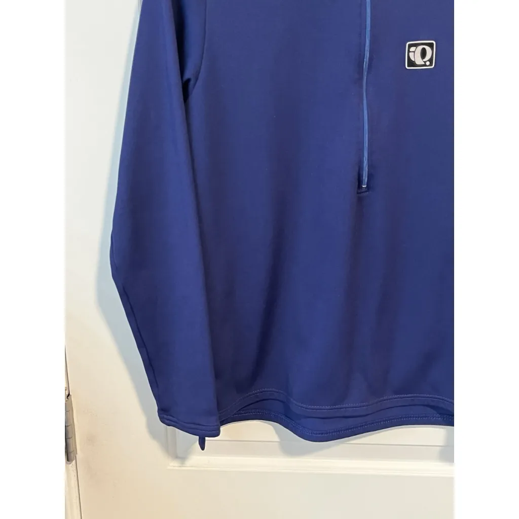 PEARL IZUMI Quarter Zip Jacket Womens Size 10 Medium Blue Long Sleeve Stretch - Image 4