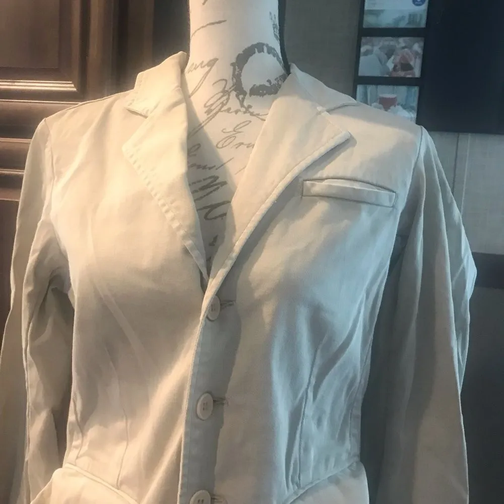 American Ridge Beige Blazer Women's Size Medium Tan - Image 4