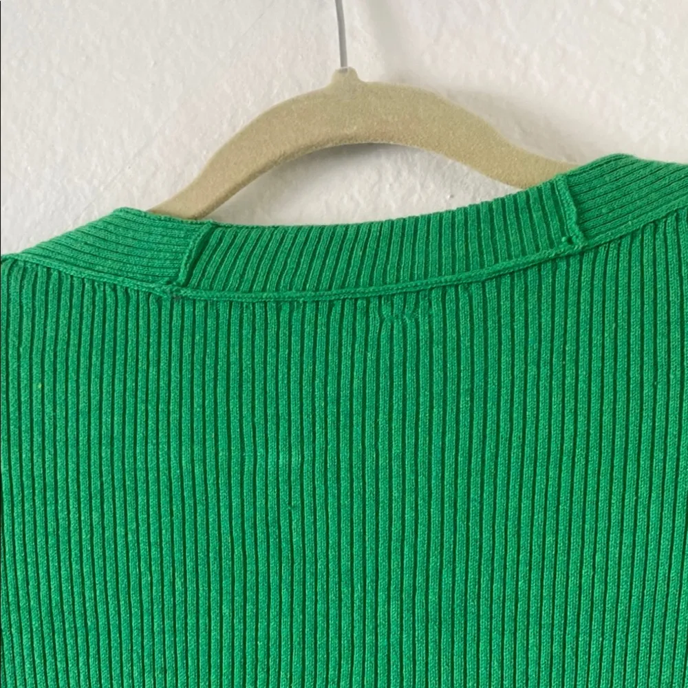 Free People Green Button-Up Knit Dress Size L (NWT) - Image 8