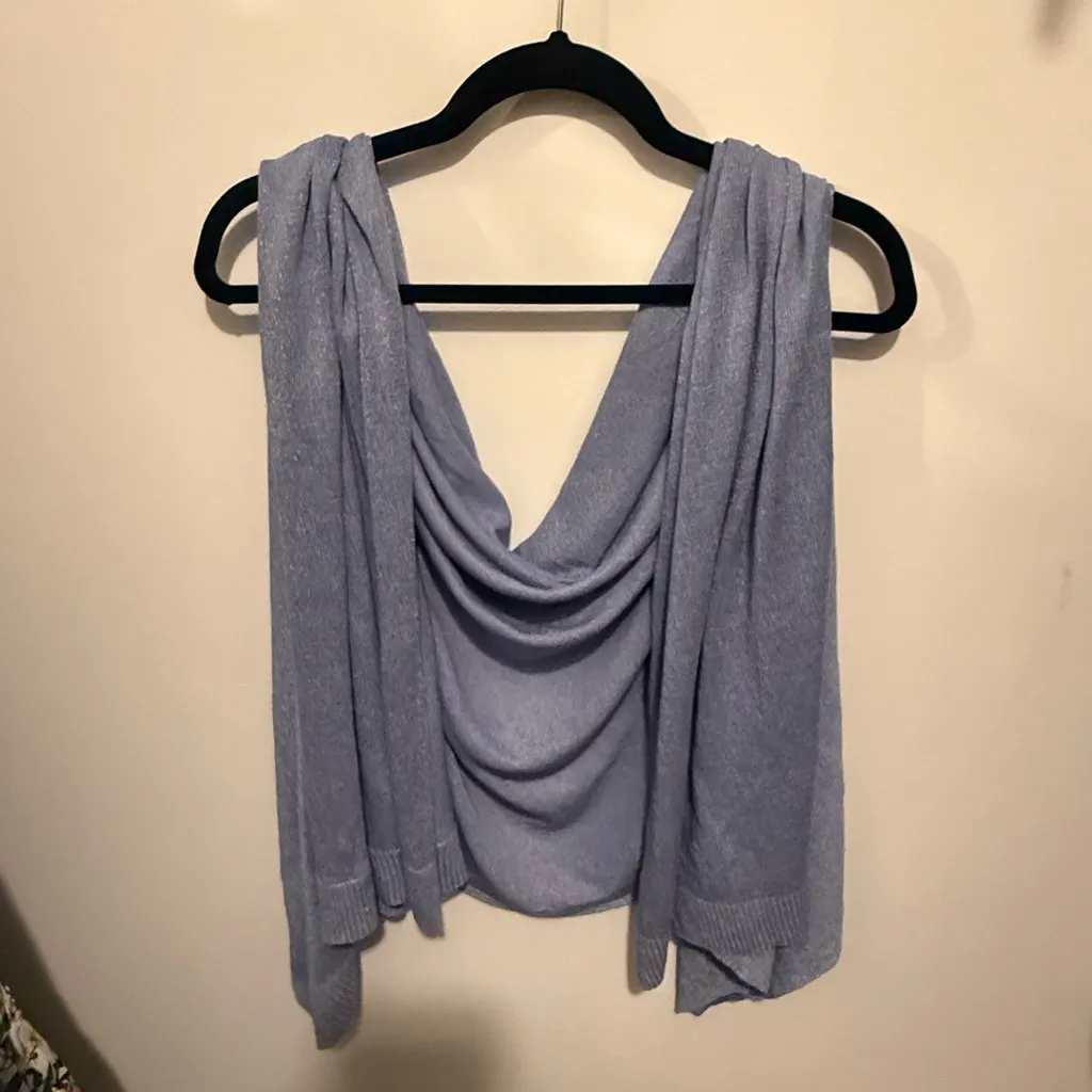 Talbots Light Blue Women's Poncho 2X/3X NWT - Image 9