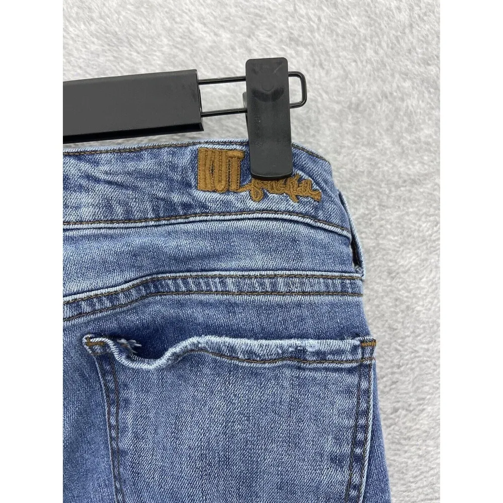 Kut From The Kloth Women's Blue Denim Jeans Cotton Blend Katy Boyfriend Size 4 - Image 4