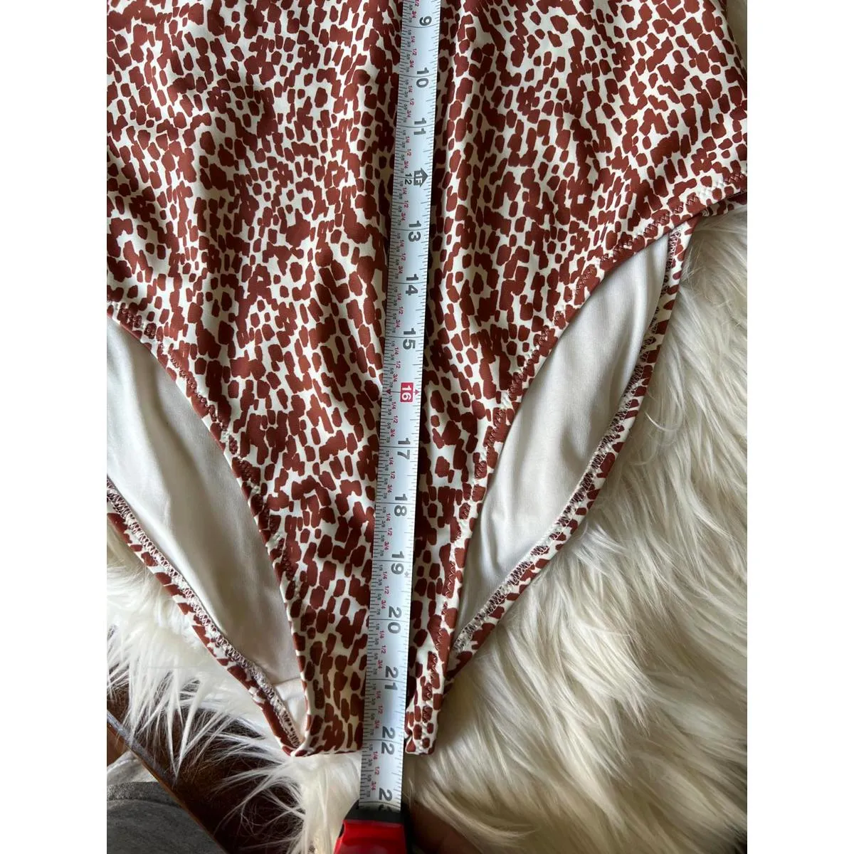 Old Navy Women's Animal Print One -Piece Bandeau Swimsuit - Size L, Animal Print - Image 5