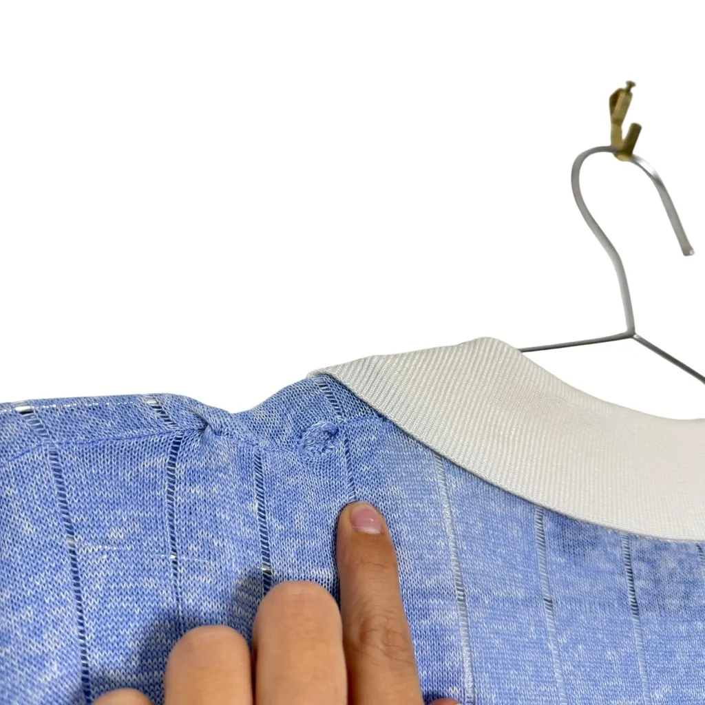 BOSS Polo Knit Midi Dress Blue Size M - Image 9