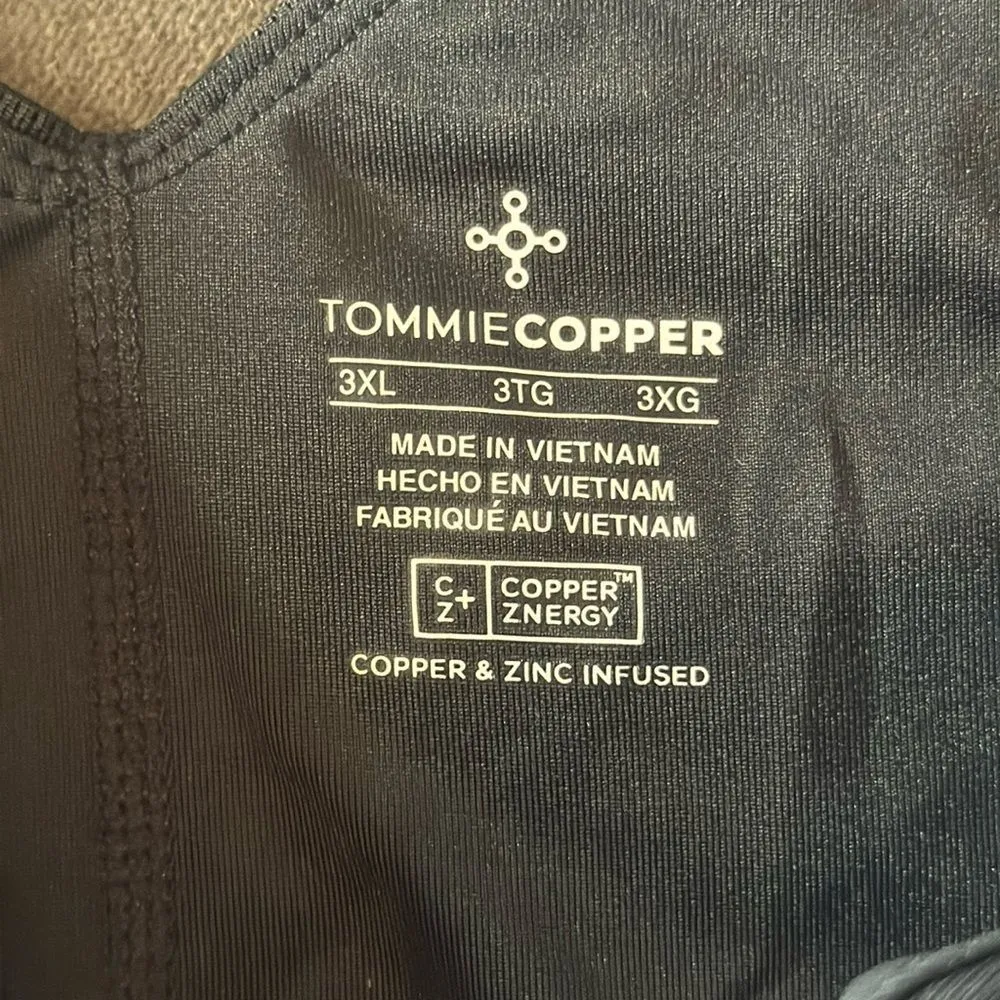 Women's Tommie Copper Shoulder Support Bra with Front Zipper Black Size 3XL NEW - Image 5