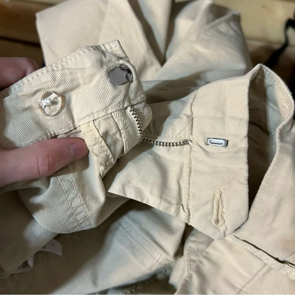 Frank & Eileen Blackstone Utility Cropped Twill Pants in Khaki Size 4 - Image 8