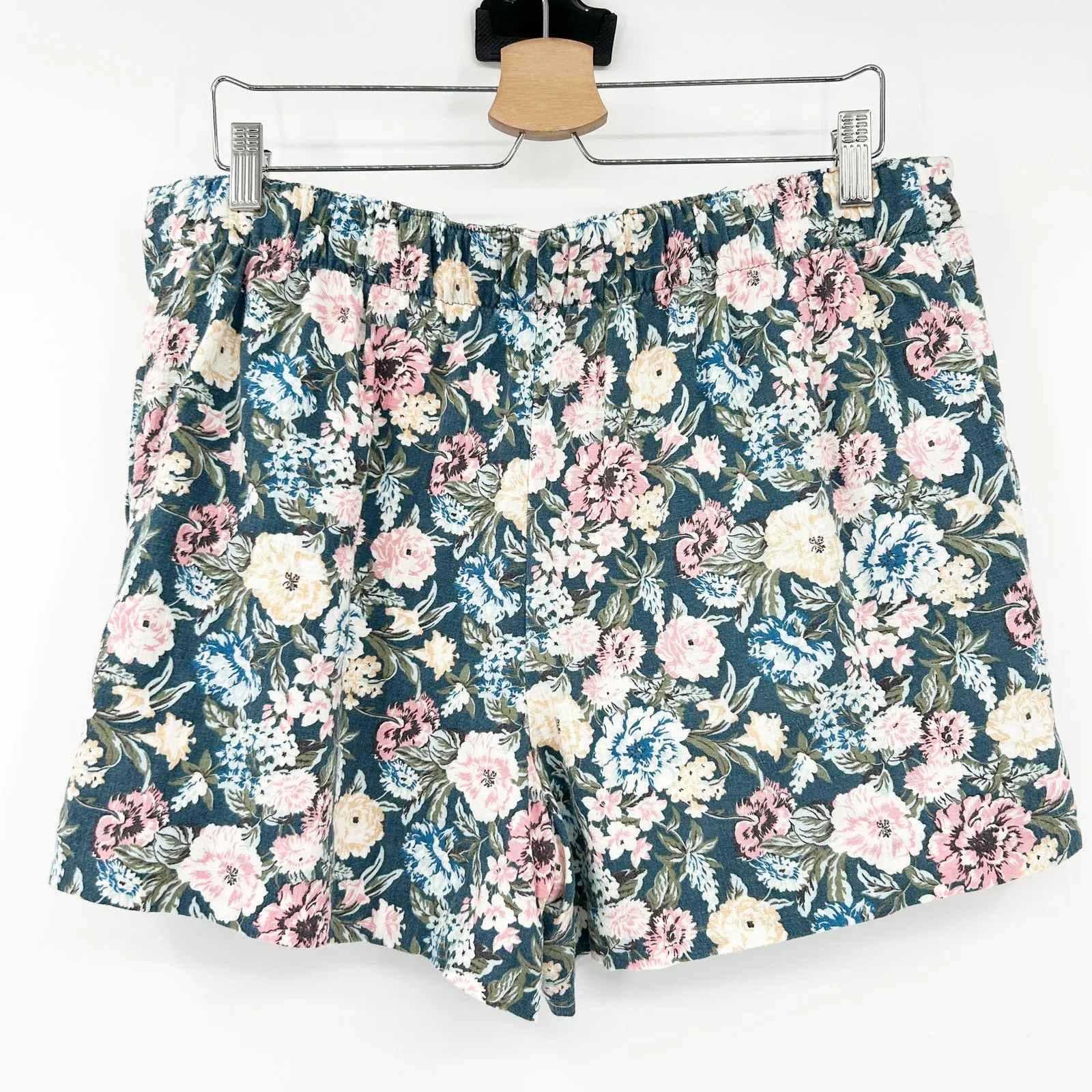 Ann Taylor Loft Womens Bundle Lot (2) Linen Blend Summer Beach‎ Lounge Shorts L - Image 5