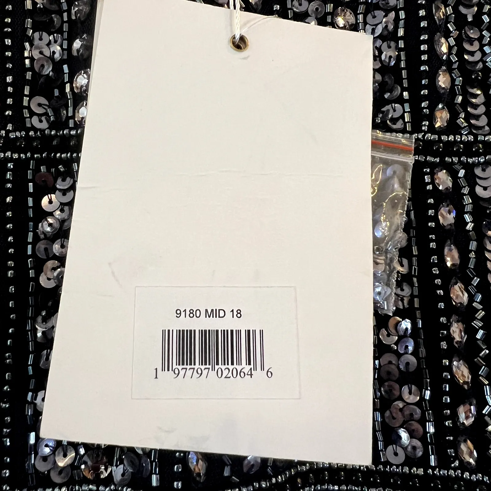 Mac Duggal 9180 Beaded Cape Gown Midnight Blue Formal Dress Size 18 NWT - Image 6