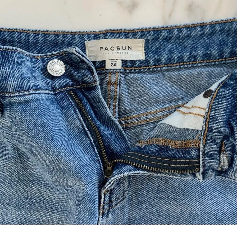 PacSun Vintage 5-Pocket Destroyed Mini Skirt - Image 8