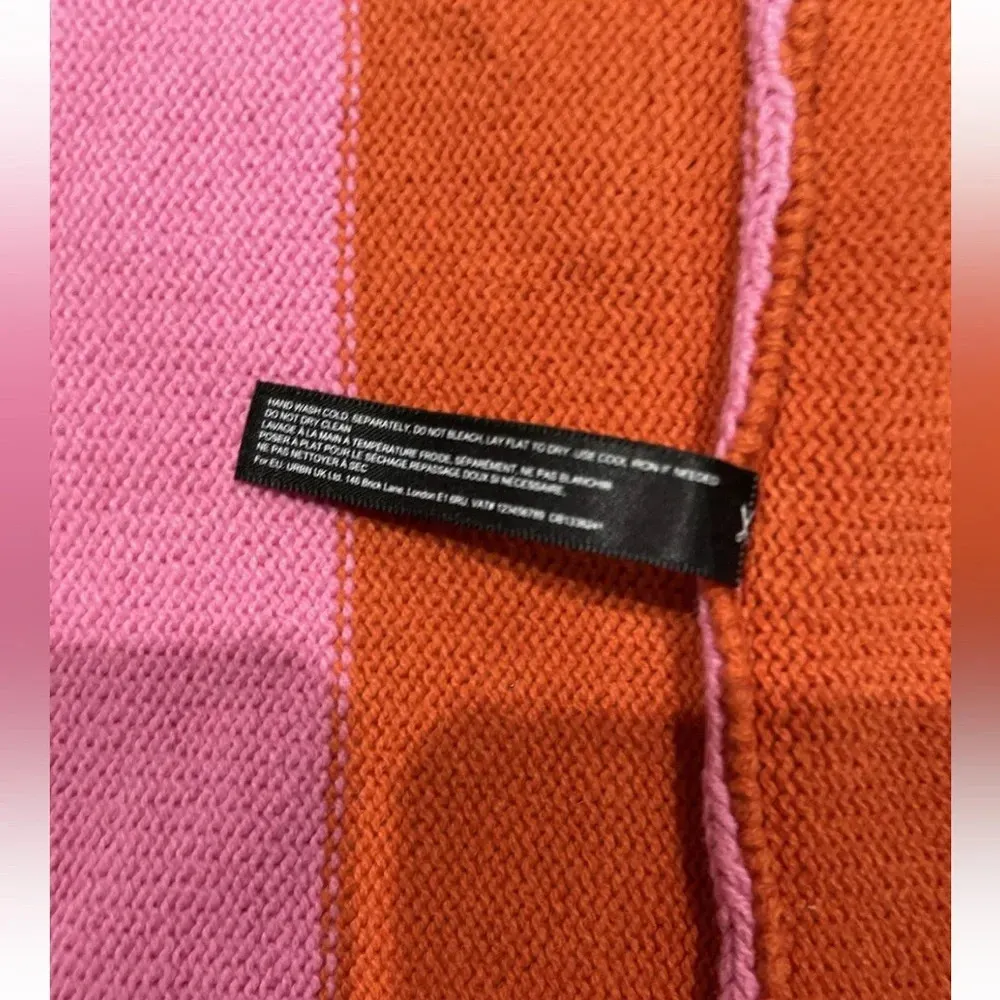 By Anthropologie Striped Kimono Rainbow Knit Cardigan ONE SIZE - Image 9