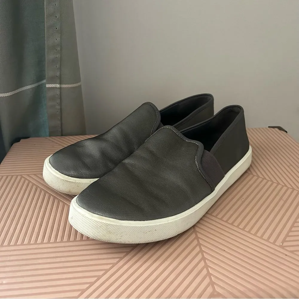 Vince Slip On Sneakers Dark Gray Casual Neutral Trendy - Image 2