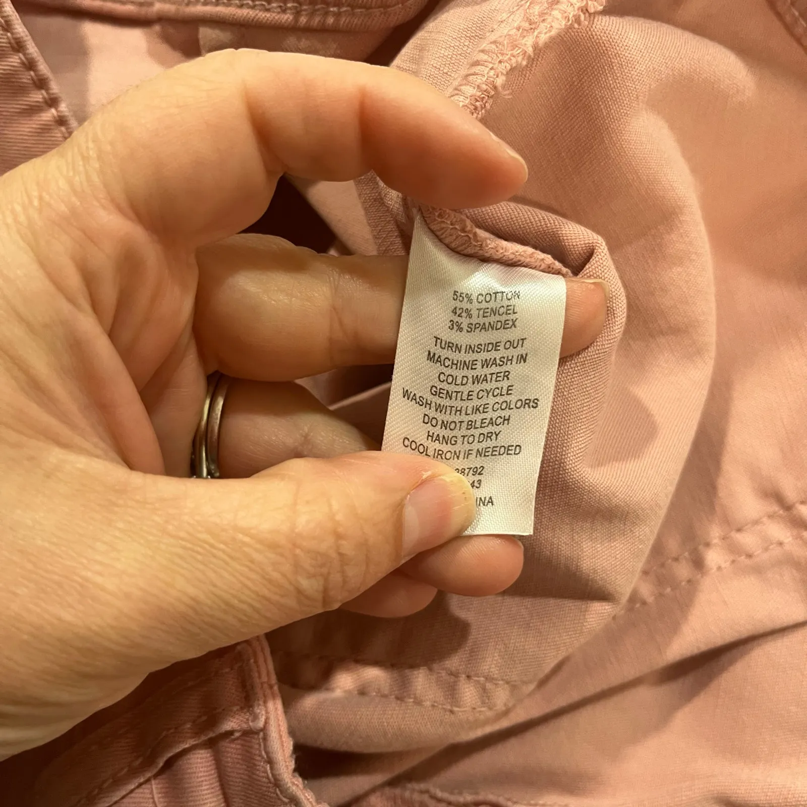 Joie Blush Pink Utility Pants Women’s Size 10 Wide Leg Cropped Casual Workwear - Image 4