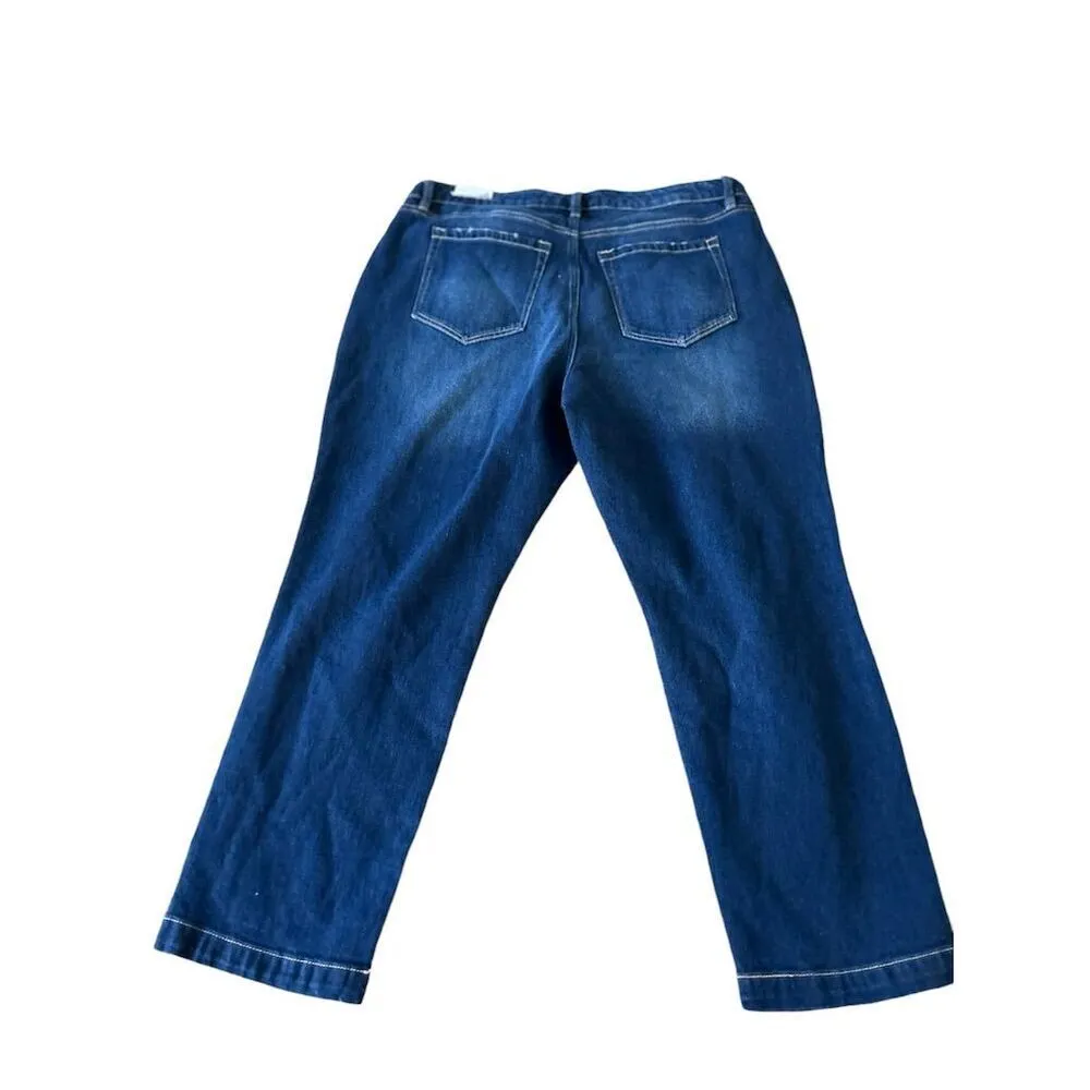 Lane Bryant Women's High Rise Jegging Jeans‎ Blue Size M Embellished - Image 6