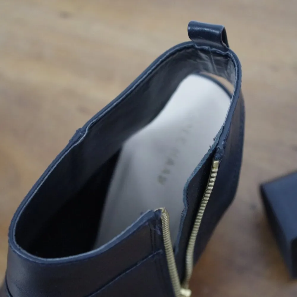 Cole Haan   Zula Chunky Heeled Side ZIp Open Toe Booties 9.5B - Image 3