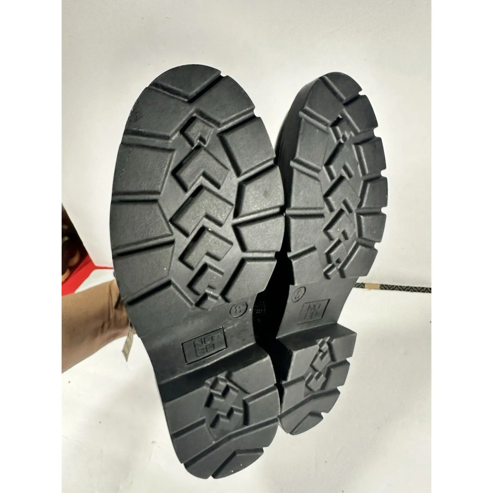 No Boundaries Women’s Combat Boots Black Size 8 Memory Foam Laced Zipper New - Image 9