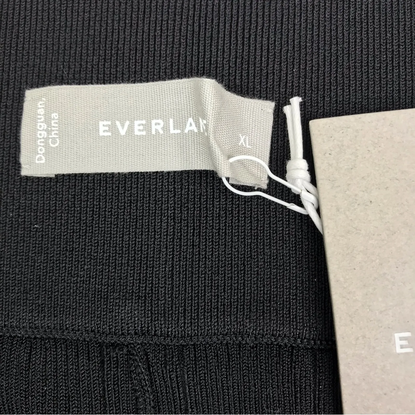 EVERLANE Flare Rib Knit Pant XL Black Grunge Versatile Office Whimsy Travel NWT - Image 11