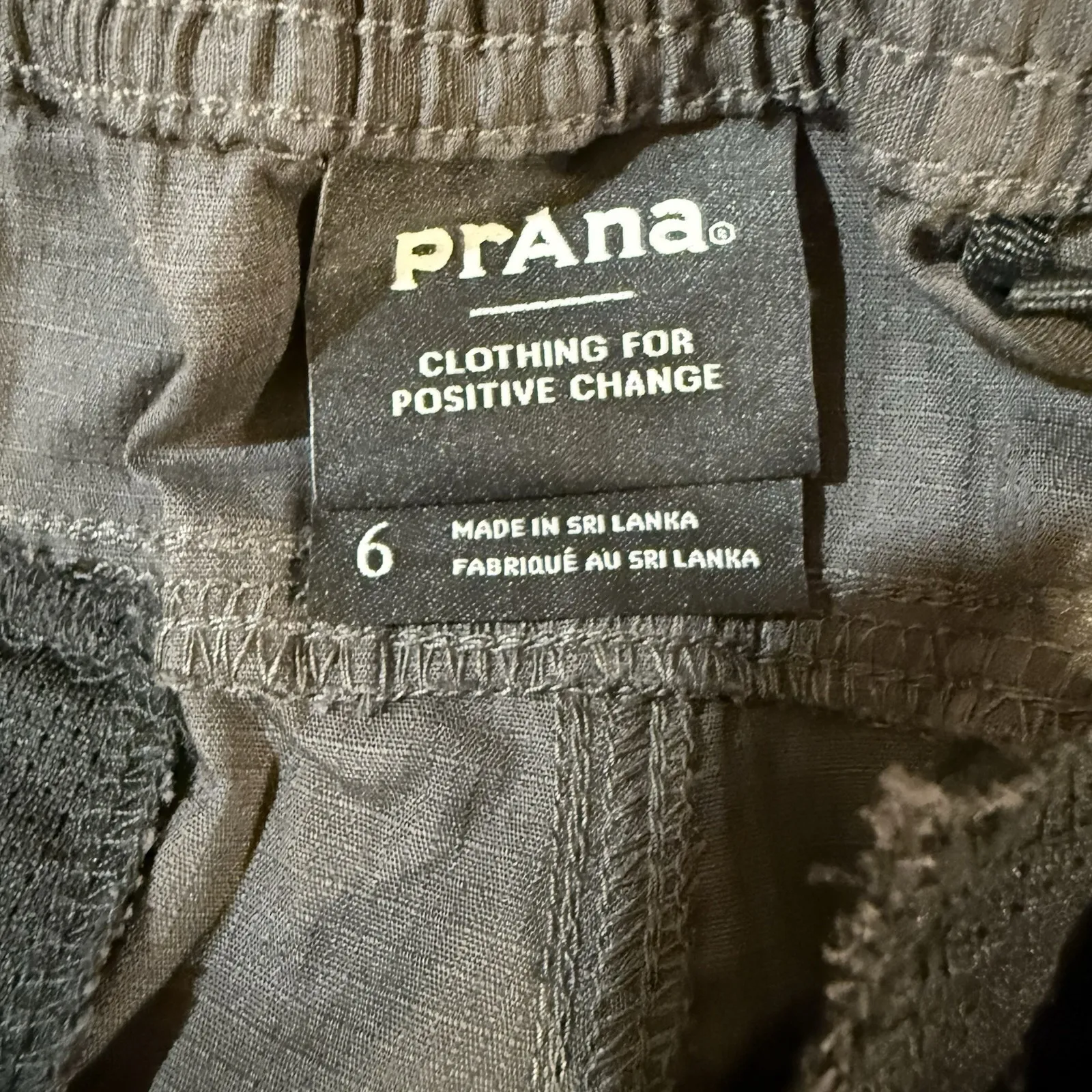 Prana Double Peak Shorts Womens 6 Gray Gorpcore Hiking Outdoor - Image 4