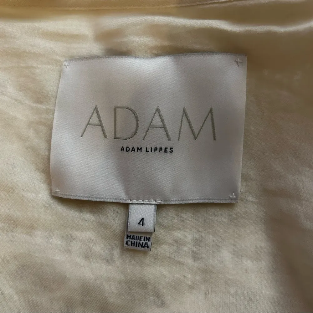 Adam Lippes Cream Open Lace Lined Cardigan Jacket Size 4 - Image 5