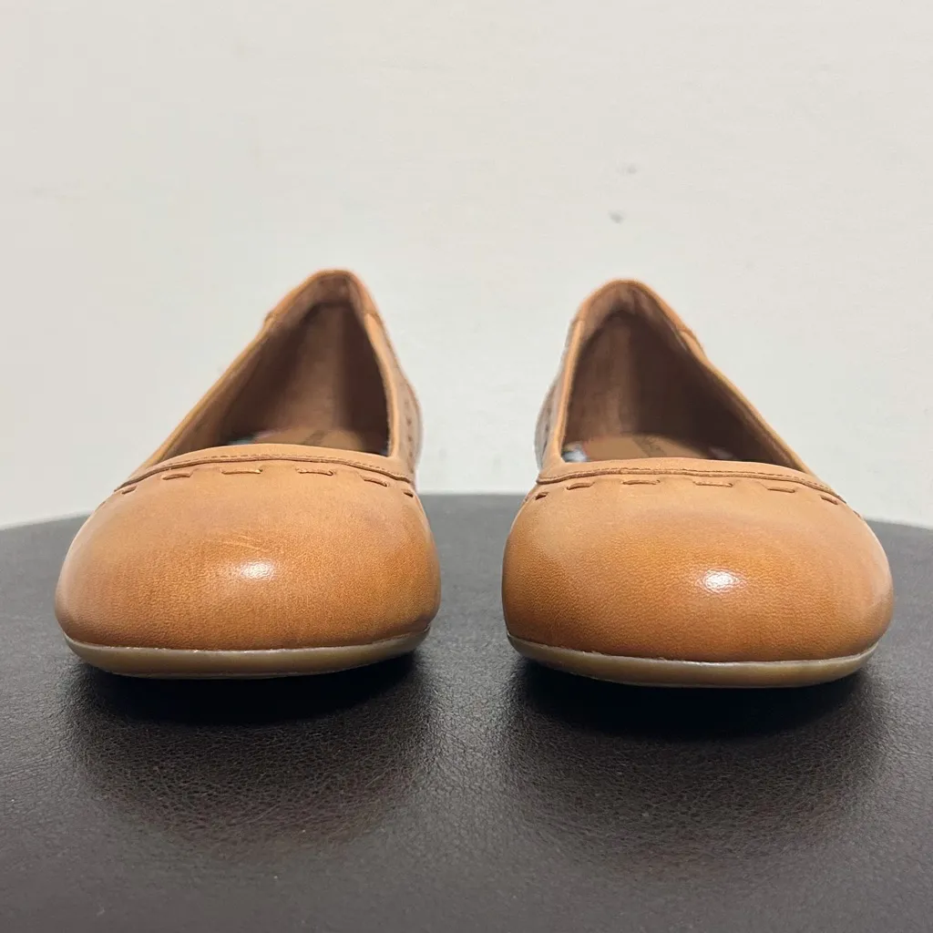 Cobb Hill Tan Havane Maiika Leather Round Toe Slip On Ballet Flats NIB 7 W Wide Size undefined - Image 4
