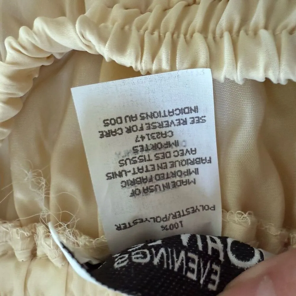 Vintage 80s Joan Leslie Evenings Mix and Match Beaded Top Chiffon Midi Skirt S - Image 9