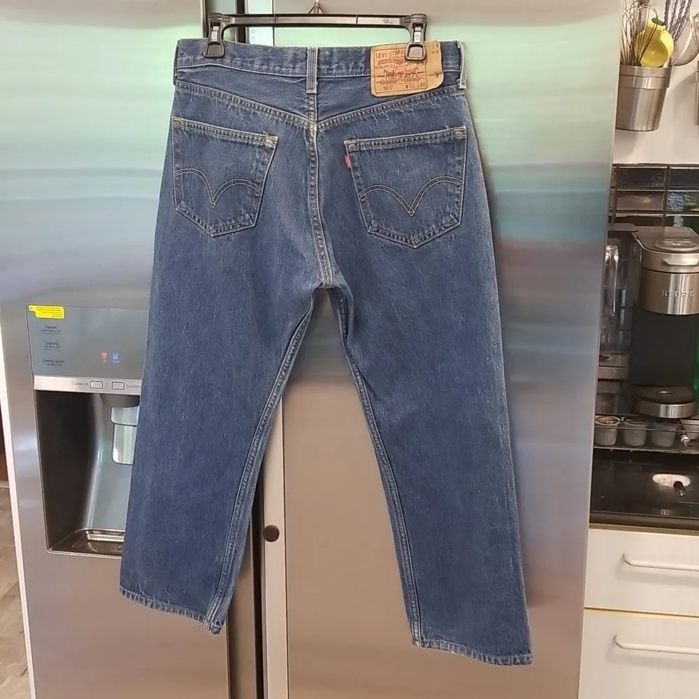 💕LEVI'S💕 501 XX Straight Leg Button Fly Vintage Mom Jeans 100% Cotton W32 L30 - Image 2