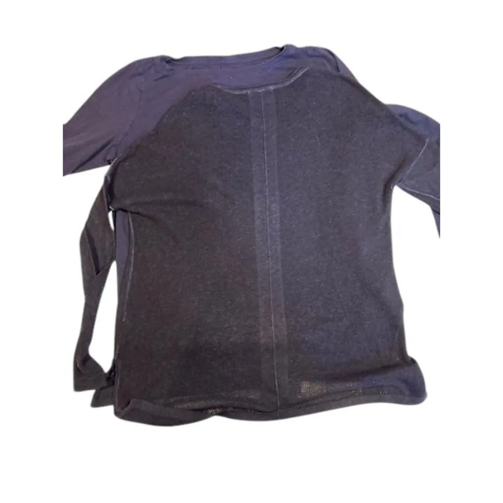 EILEEN FISHER - SKIN Navy Blue Bundle of 2 3/4 Shirt Lightweight sweater MEDIUM - Image 13