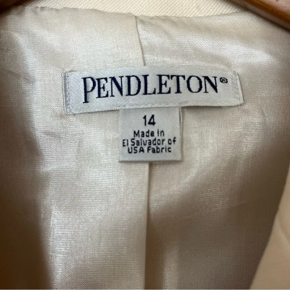 Pendleton  Two Button Virgin Wool Blazer - Image 6