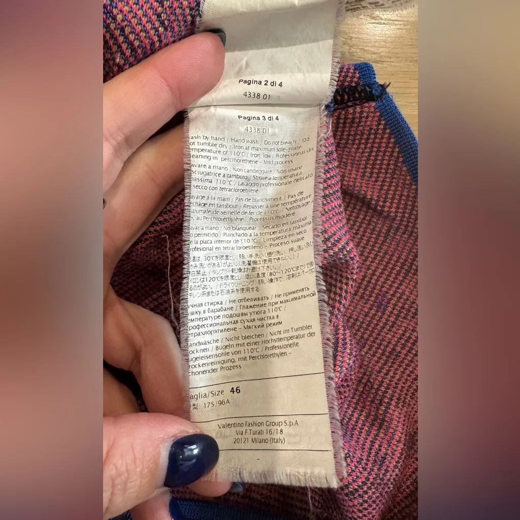 Missoni Rainbow Lizard Print Pencil Knit Dress size 10 - Image 4