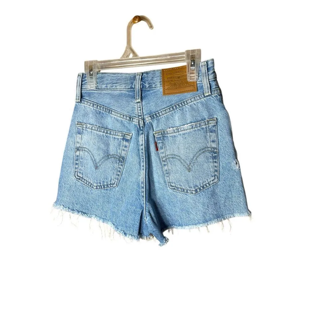 Levi’s Premium Ribcage High‎ Waisted Shorts Size 24 - Image 5