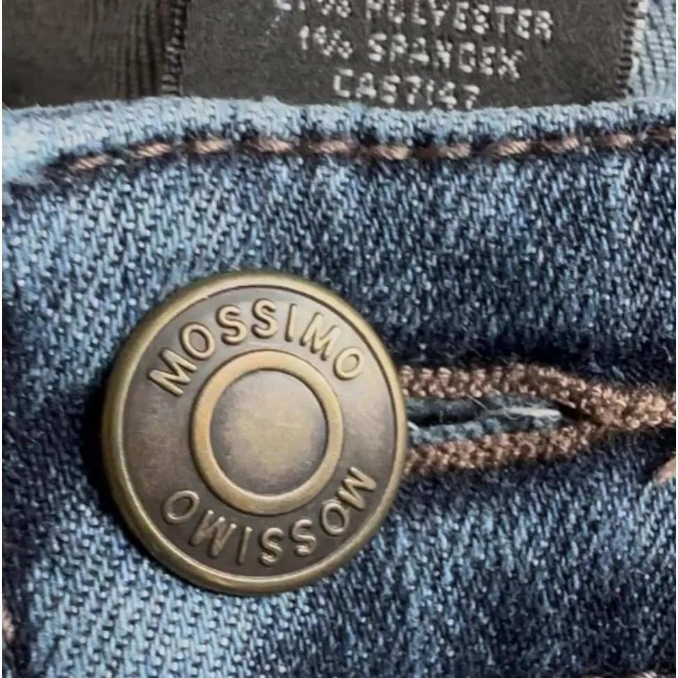 Mossimo Jeans Womens Medium Blue Wash Skinny Stretch Denim Size 12/31R - Image 4