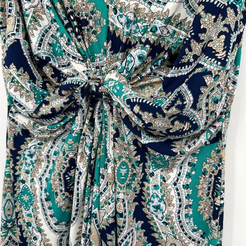 SOFT SURROUNDINGS $148 Medici Paisley Knotted Maxi Tank Dress Size medium - Image 7
