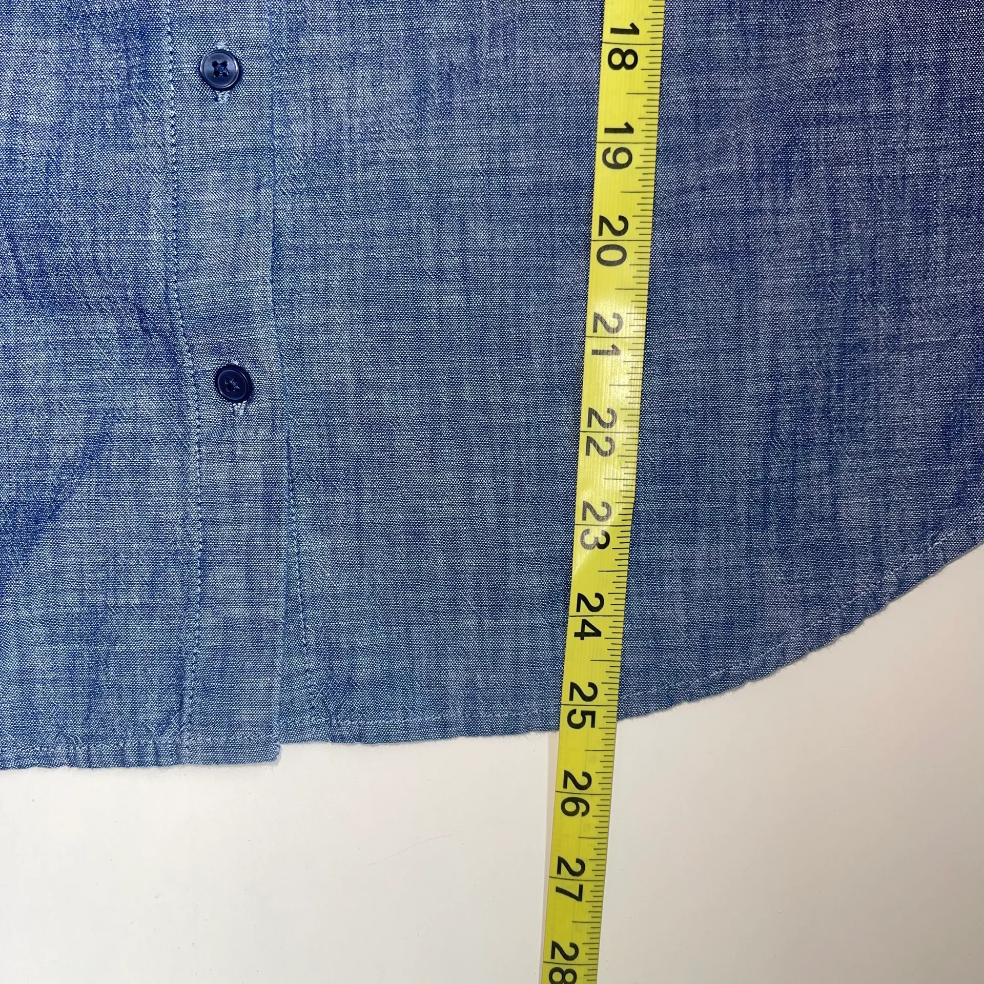 Factory Classic Fit Denim Button Down Shirt - Image 8