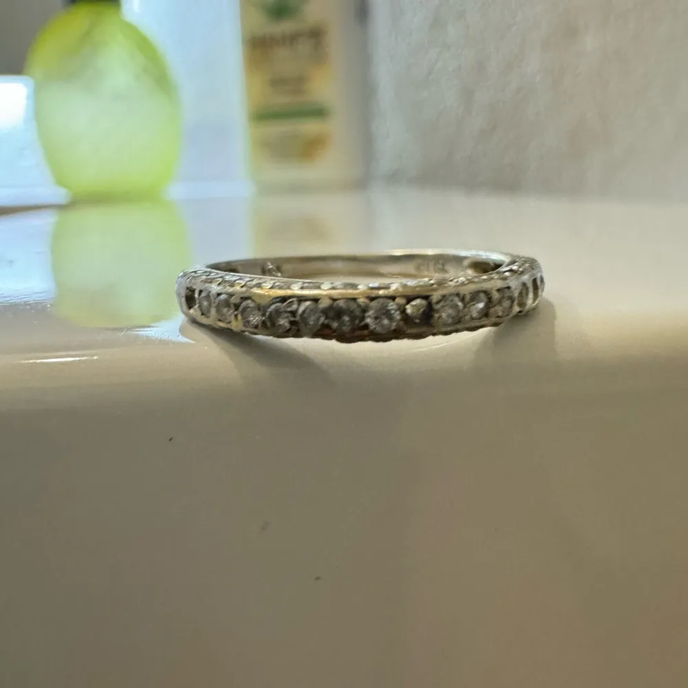 Diamond band 14k gold - Image 8