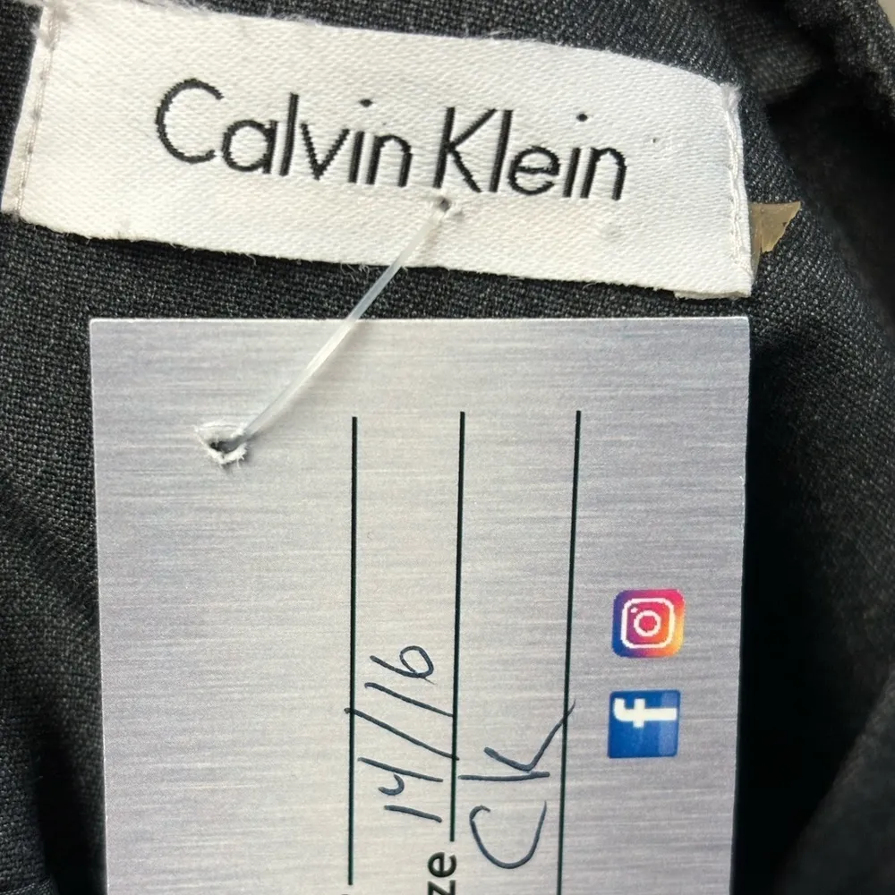 Women’s Calvin Klein Sleeveless Sheath Dress Black Size 14 - Image 7