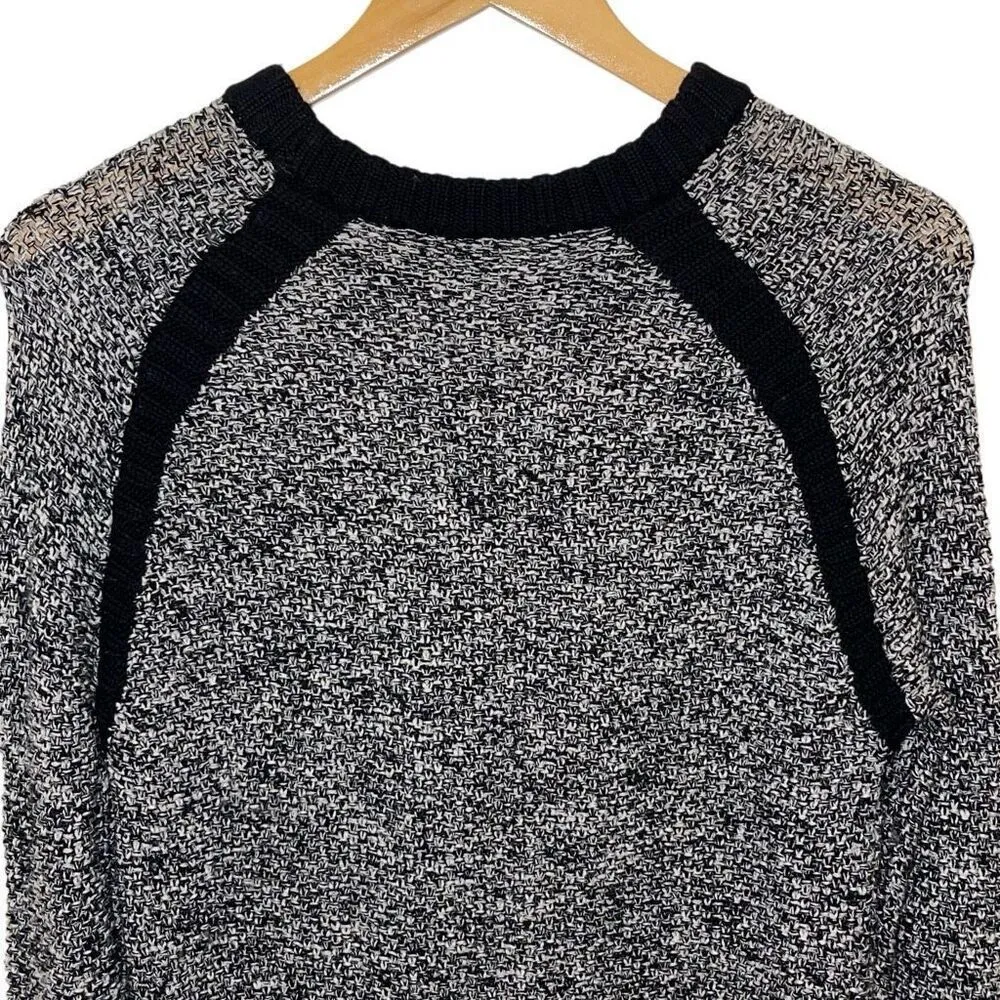 Lululemon Athletica Womens Passage Merino‎ Wool Sweater Heather Gray Black Small - Image 5
