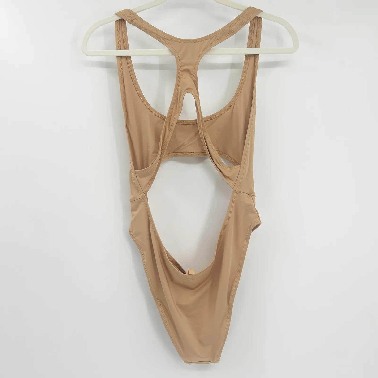 Skims Womens Neutral Signature‎ Swim Cut Out Monokini One Piece Swimsuit Size L - Image 10