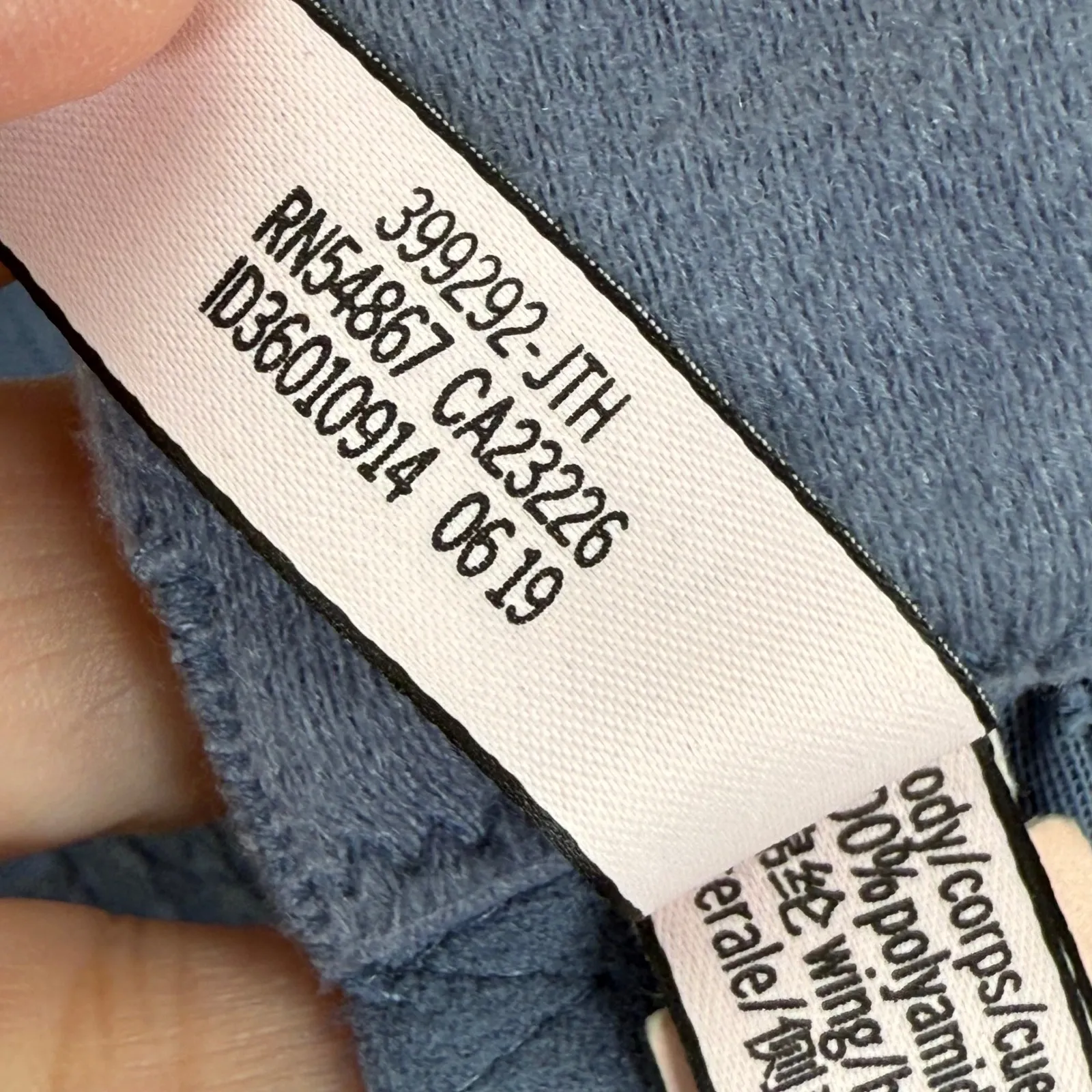 Victoria's Secret Dream Angels Lace Push Up Bra 36C Floral Blue‎ - Image 9