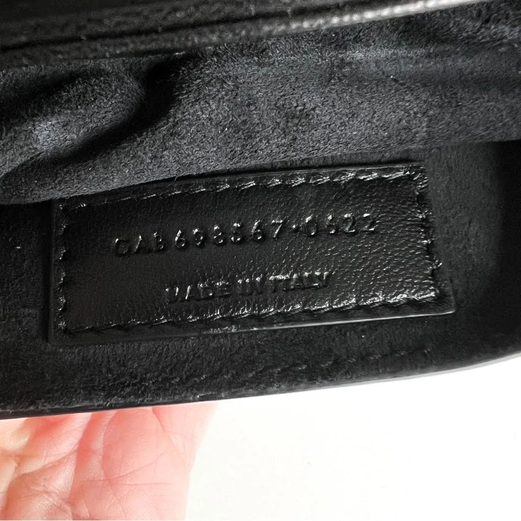 NWOT Yves Saint Laurent YSL Le 57 Quilted Shoulder Bag Purse in Black Authentic - Image 13